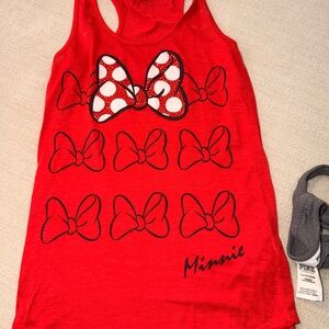 Disney parks Minnie Red Bow Short Sleeve Tee